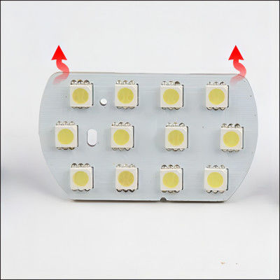 ساخت صفحه PCB با 12 LED با نور بالا برای خواندن خودرو