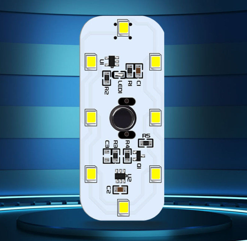تولید کننده PCB چند لایه سخت با 12 ال ای دی با نور بالا برای خواندن ماشین پشتیبانی نور سوئیچ لمسی شارژ USB