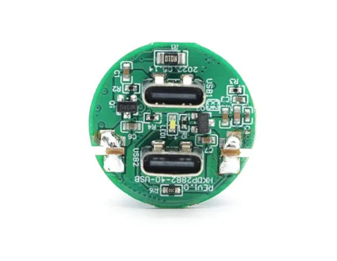 FR4 PCB برای شارژ ماشین با 2 کانکتور نوع C پشتیبانی از شارژ سریع 15W