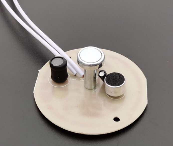 PCBA با 10 ال ای دی و کانکتور USB برای صدا و نور سنجی چراغ سقف یکپارچه، پشتیبانی از نصب مغناطیسی