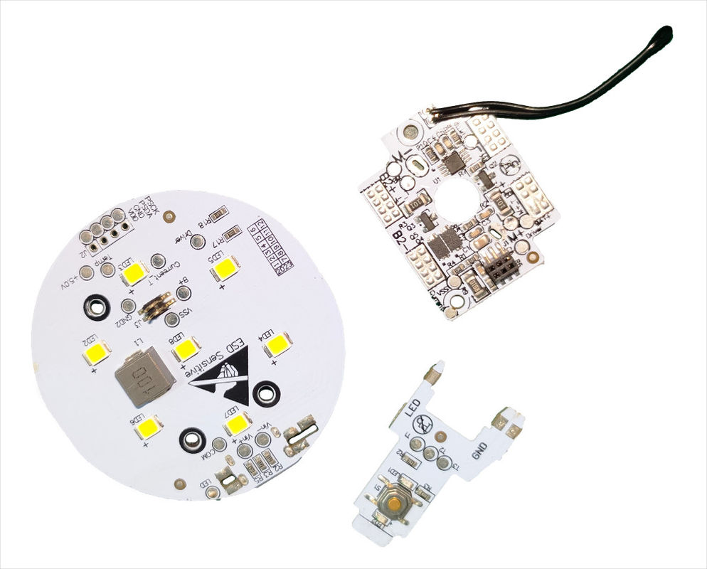 صفحه مدار چاپی سفارشی برای پمپ هوا ماشین با کابل FPC و 7 چراغ LED