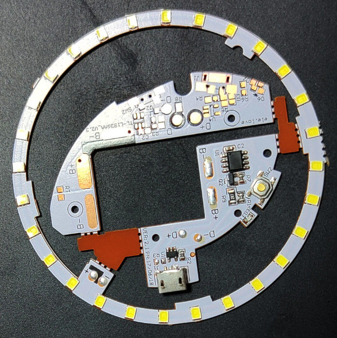 تولید PCB انعطاف پذیر تک لایه برای چراغ LED آینه مینی آرایش با کانکتور USB