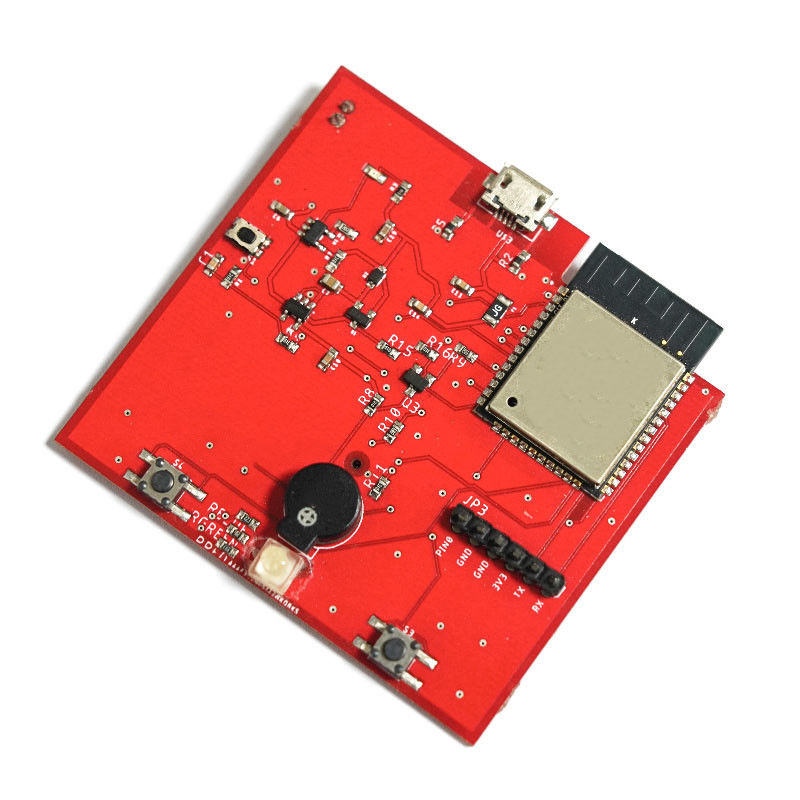 UL گواهی دو لایه قرمز FR-4 PCB برای تولید الکترونیک